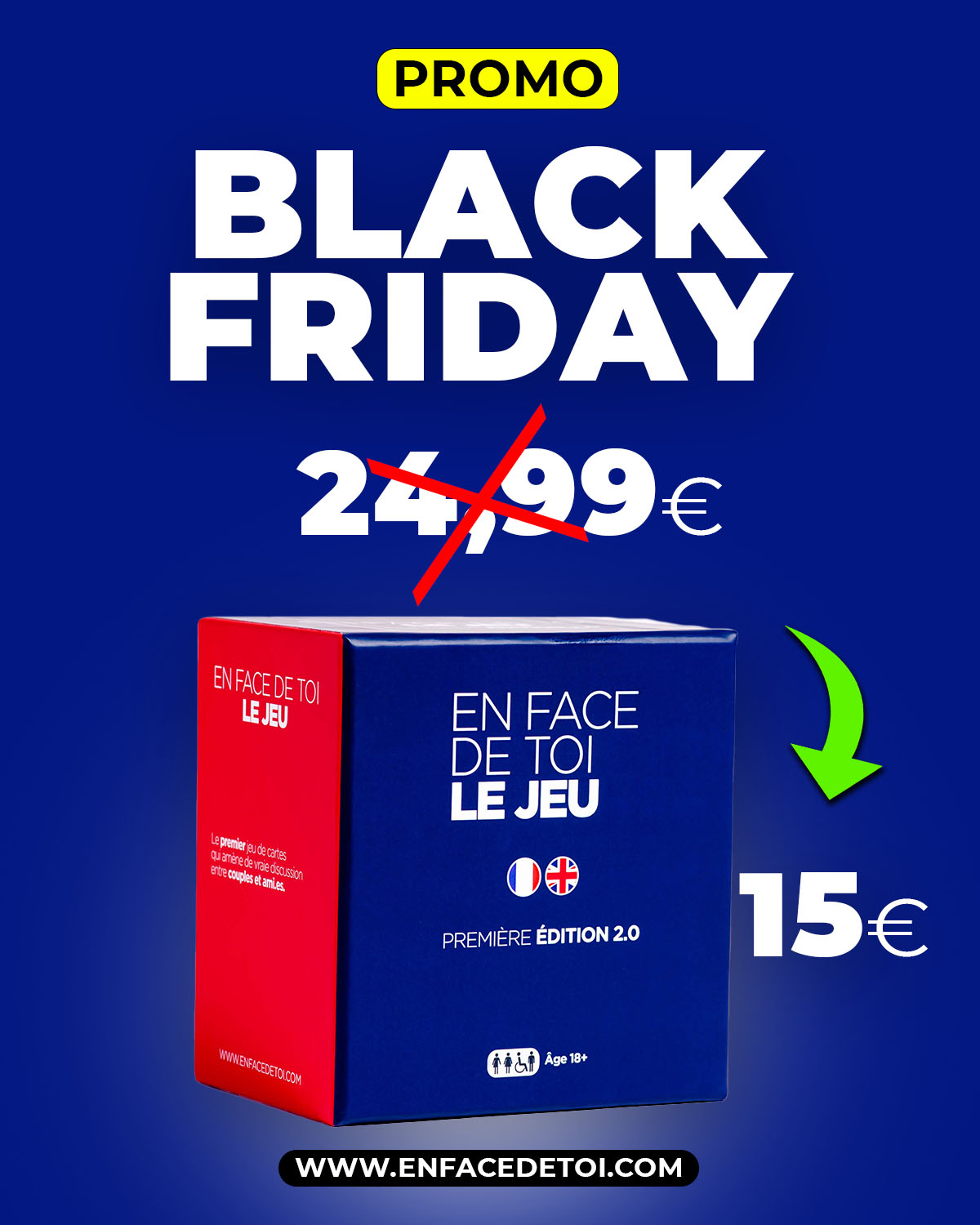 Jeu de carte en face de toi